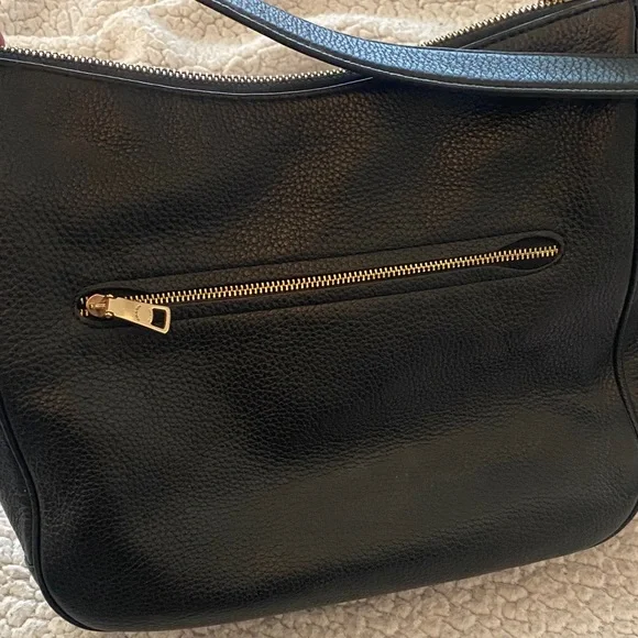 Coach Black Pebbled Leather Shoulder Bag - Picture 9 of 10
